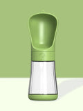 TrailSip portable pet water bottle with drinking tray