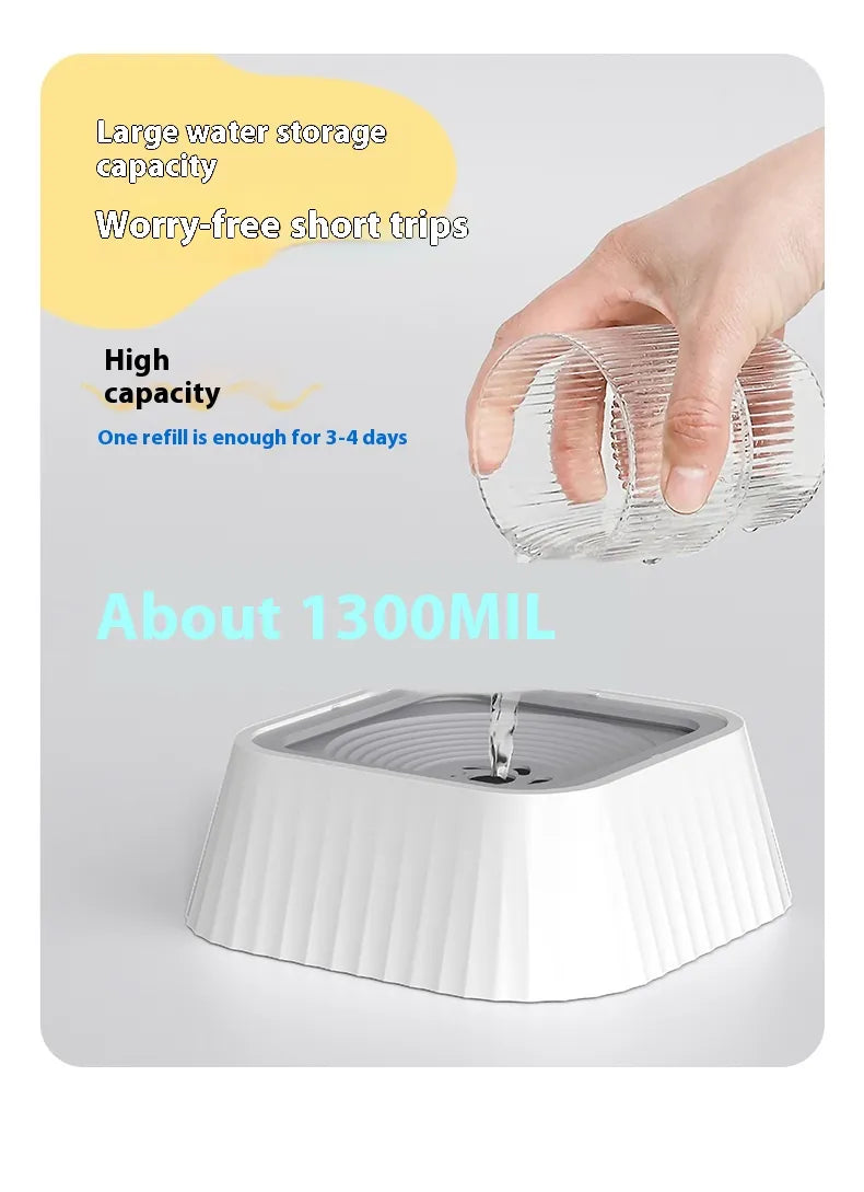 SplashGuard floating pet water bowl