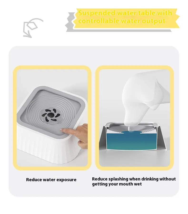 SplashGuard floating pet water bowl
