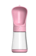TrailSip portable pet water bottle with drinking tray
