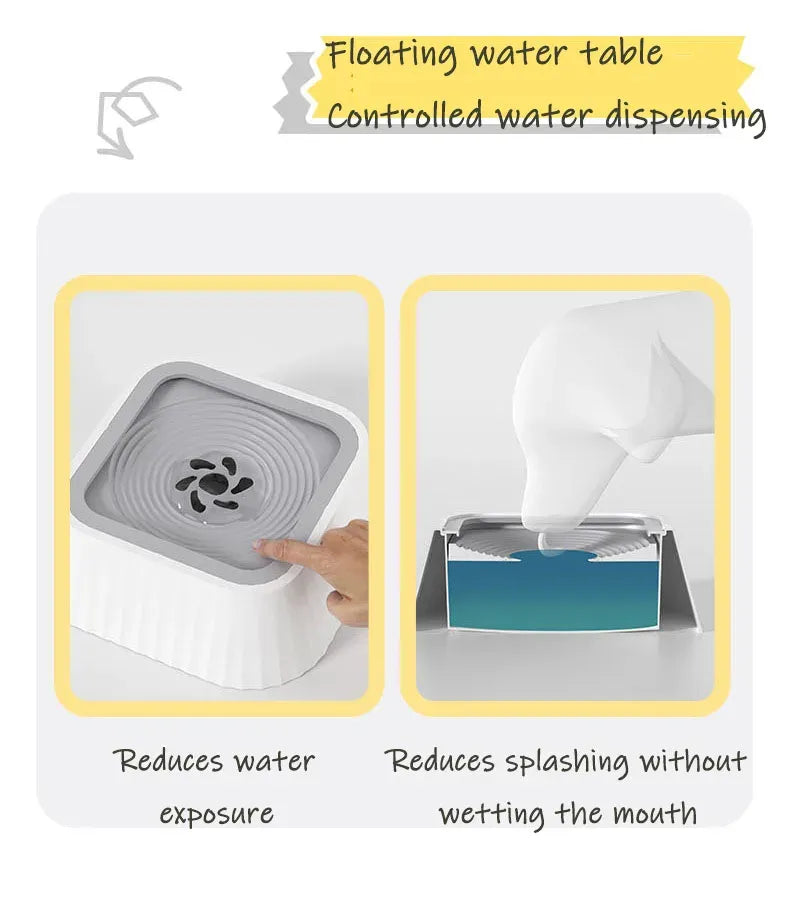 SplashGuard floating pet water bowl