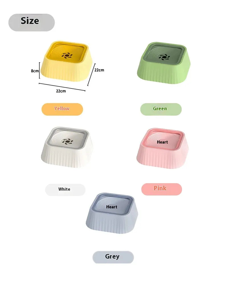 SplashGuard floating pet water bowl